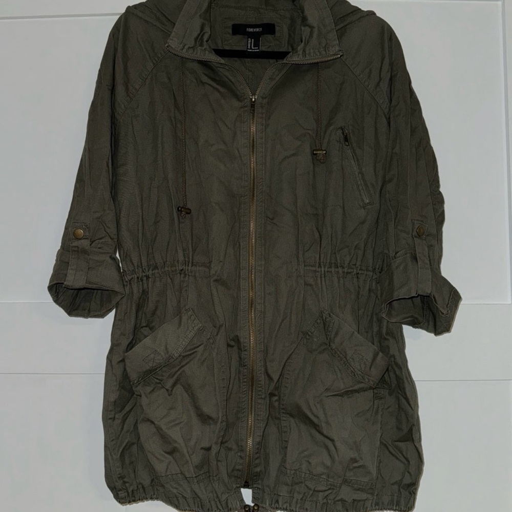 Forever 21 Military Green Spring Jacket